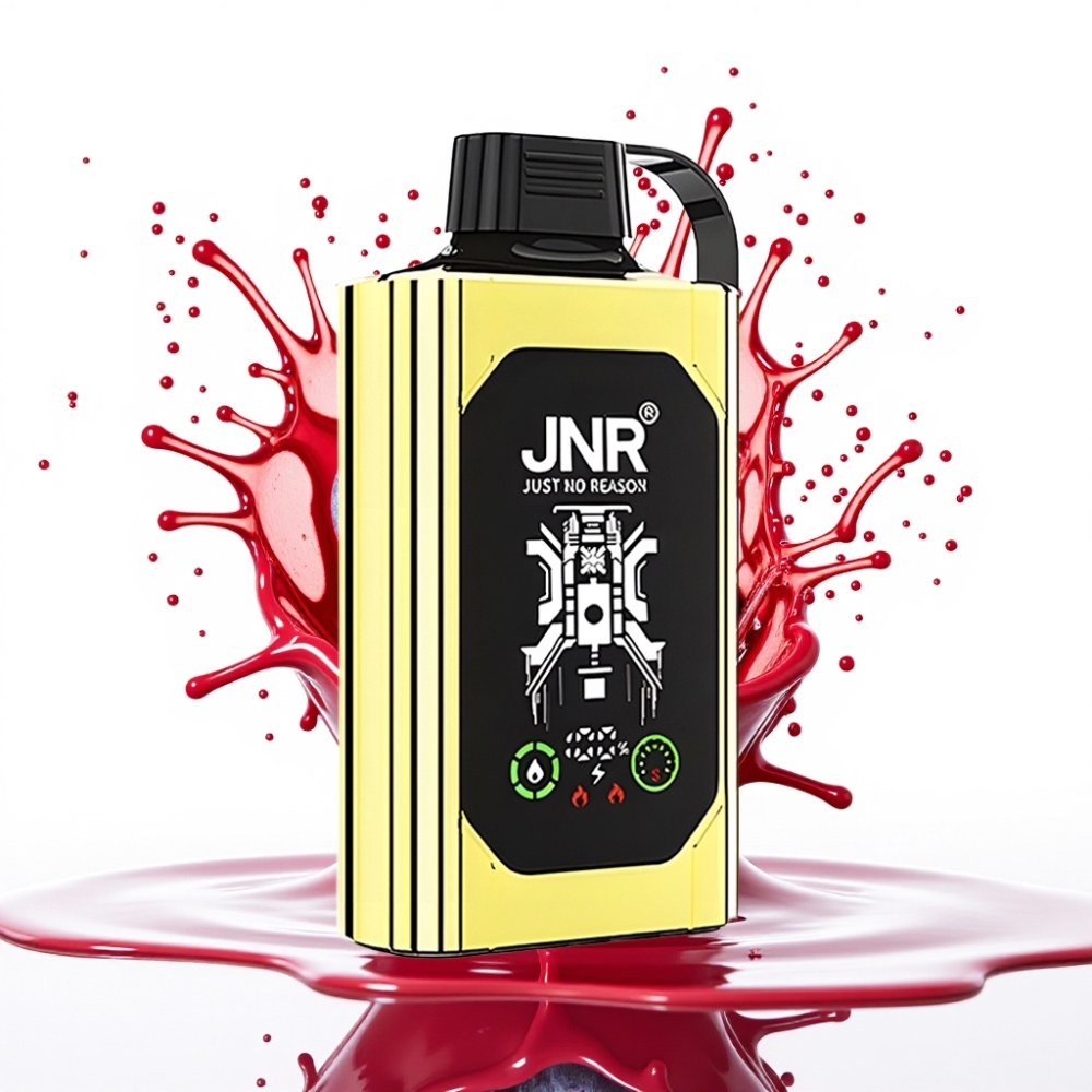 JNR Shisha Hookah Box 20500 Puffs Disposable Vape Zileneņu Ledus, HD Displejs, 25ml, Type-C Uzlāde