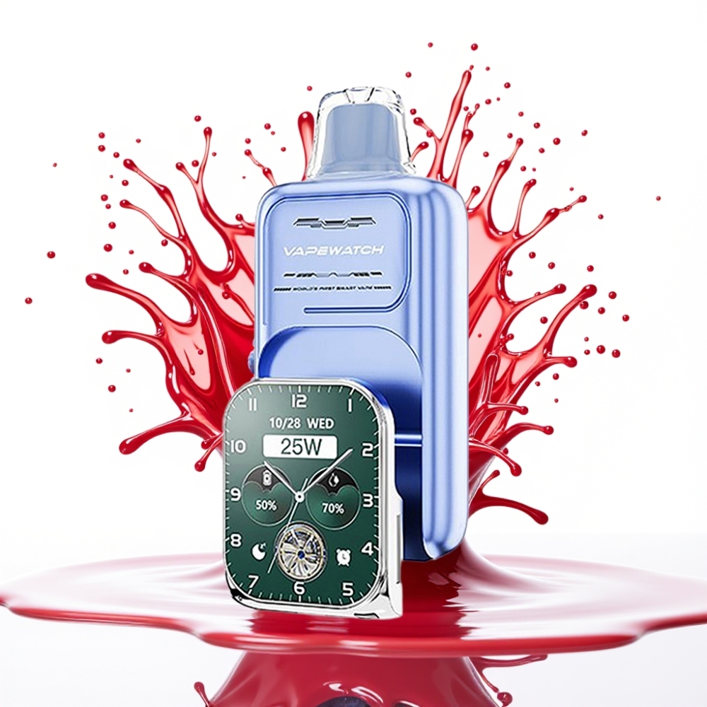 JNR VapeWatch 30000 Puffs Disposable Vape Zilā Aveņu Ledus – 30 000 pufi, 1000mAh, 19mL, 5% nikotīns