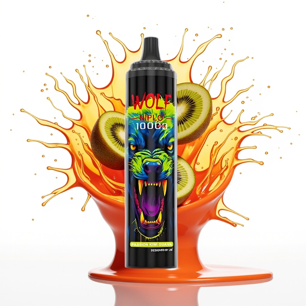 JNR Wolf Niplo 10000 Puffs Disposable Vape Aizraujošā Kivi Guava – 10000 Puffs, 1.0 Ohm, 20ml
