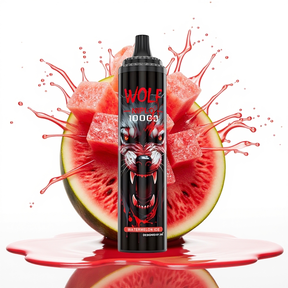 JNR Wolf Niplo 10000 Puffs Disposable Vape Arbūza Ledus 1.0 Ohm, 20ml, 5%