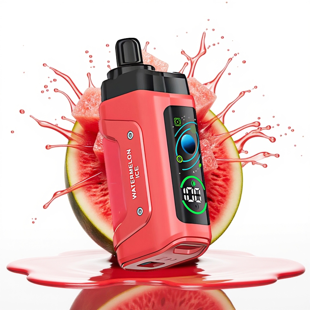 Razz Bar 45000 Puffs Disposable Vape Arbūza Ledus – 45000 Puffs, 1.0 Ohm Mesh, Type-C, 20 mg/ml