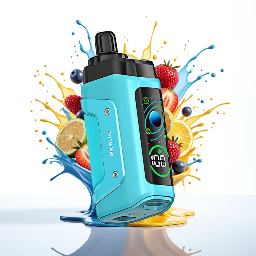 Razz Bar 45000 Puffs Disposable Vape Zilais 1.0 Ohm, Adjustable Airflow, Type-C