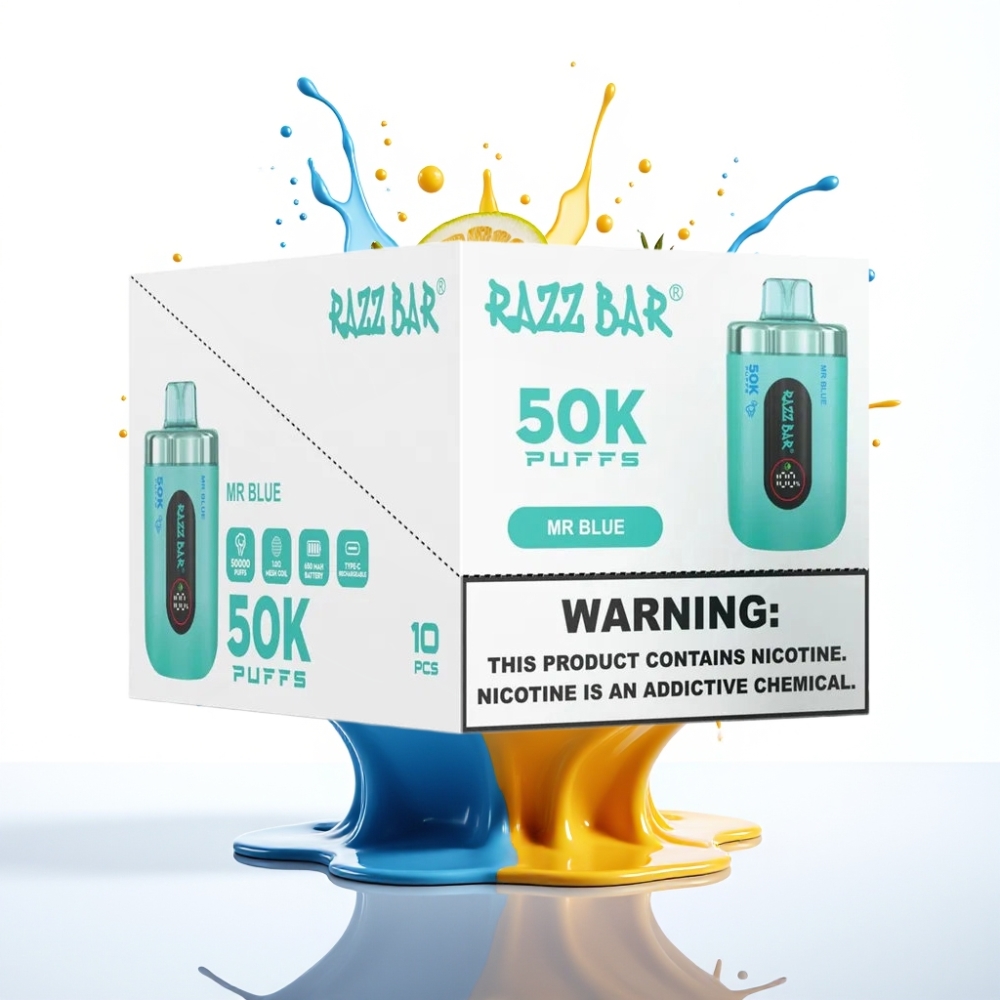 Razz Bar 50K Puffs Disposable Vape Mr Zils – 50000 Puffs, 1.0 Ohm Mesh, Type-C