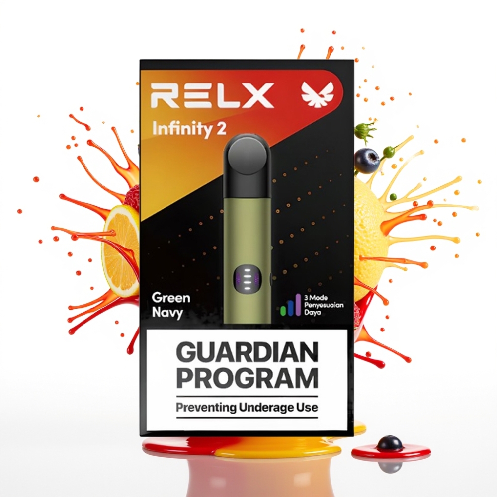 RELX Infinity 2 Vāpošanas Ierīce Zaļi-jūras krāsā, 1.9 ml Pods, 440mAh Akumulators, 3 Režīmi