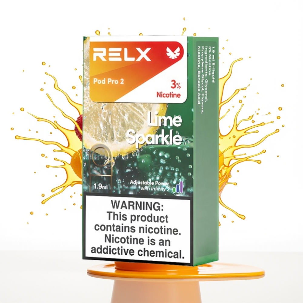 RELX Pod Pro 2 – 3% nikotīna, 600 pūtieni, 1.9ml, Zaļā dzirkstele