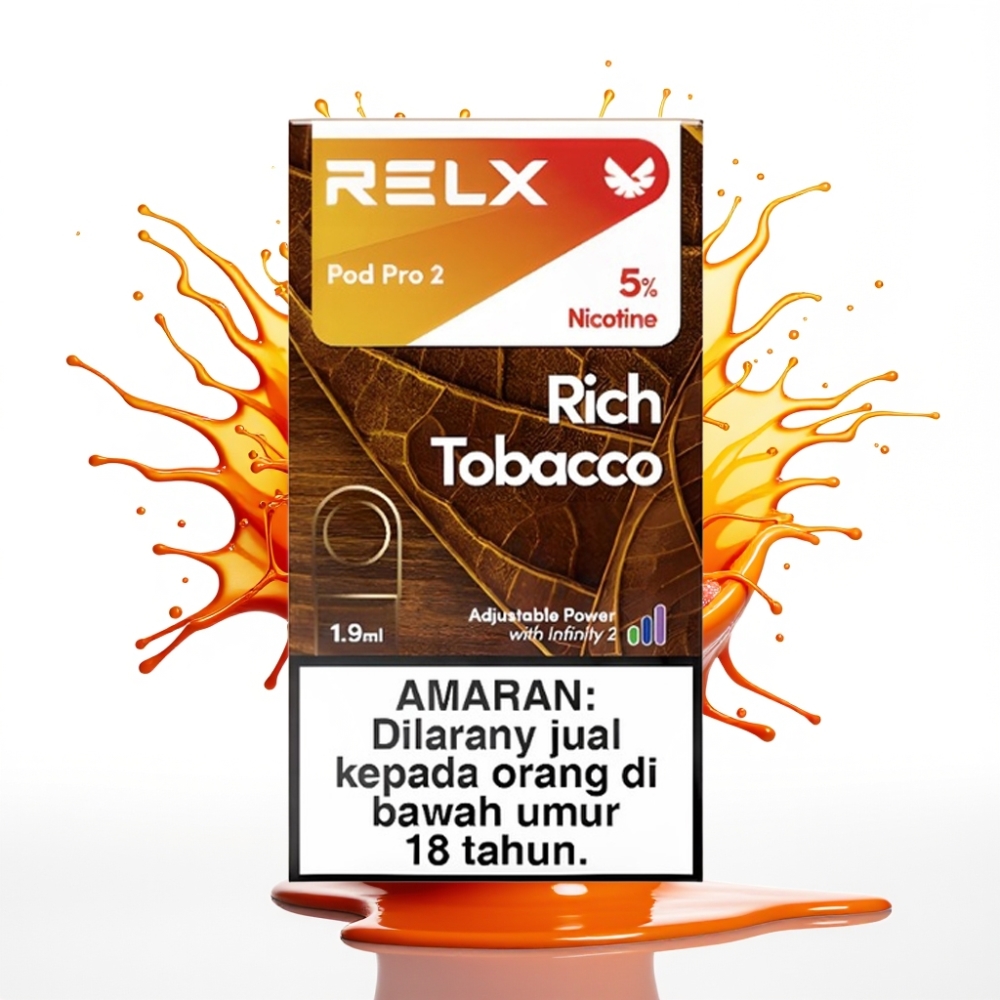 RELX Pod Pro 2 – 5% nikotīna, 600 pūkšļi, 1.9ml, 3 sprieguma režīmi (Eco, Smooth, Boost)