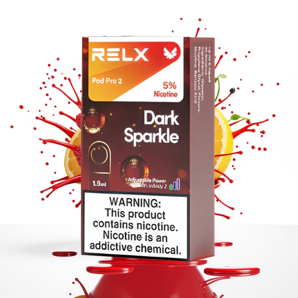 RELX Pod Pro 2 – 5% nikotīns, 600 pūtiens, 1.9ml, Tumšais mirdzums