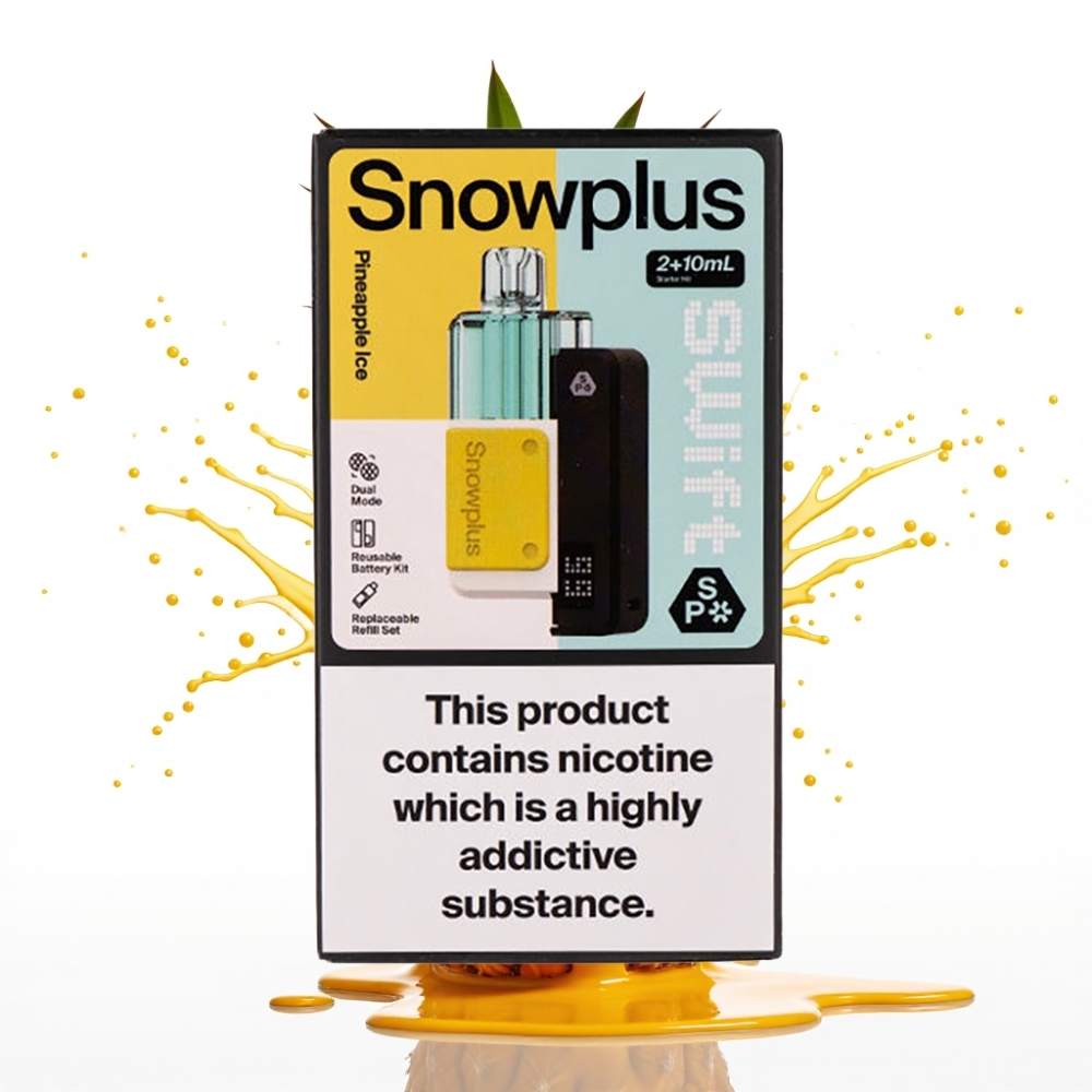 Snowplus Swift 5000 Puffs Prefilled Pod Kit Ananāsu Ledus, 1000 mAh, 2+10 ml