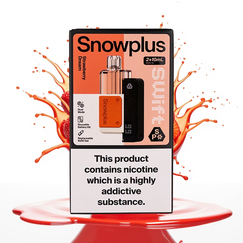 Snowplus Swift 5000 Puffs Prefilled Pod Kit – Zemeņu Sapnis, 1000 mAh, 2+10 ml, 2% nikotīna