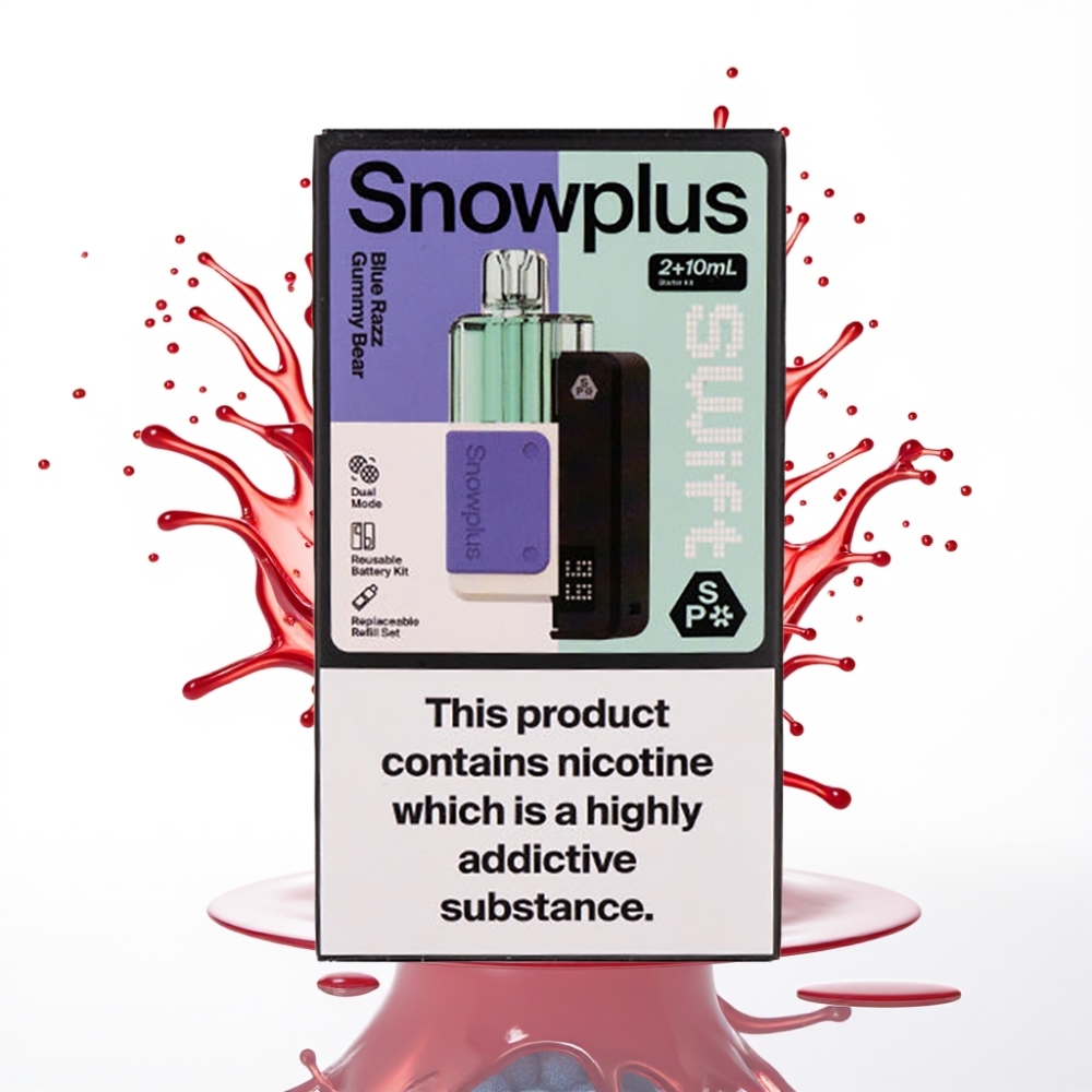 Snowplus Swift 5000 Puffs Prefilled Pod Kit Zilā Aveņu Gumijlāča Garša, 1000 mAh, 2+10 ml
